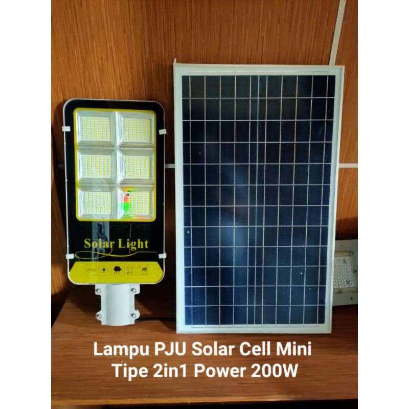 PJU Solar 200 Watt 200W Two in One Papan Solar Tenaga Surya