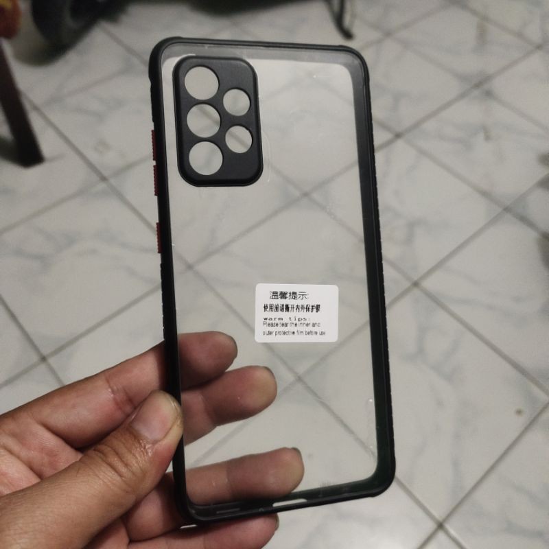 hardcase bening mika presisi samsung A52 A52s A72