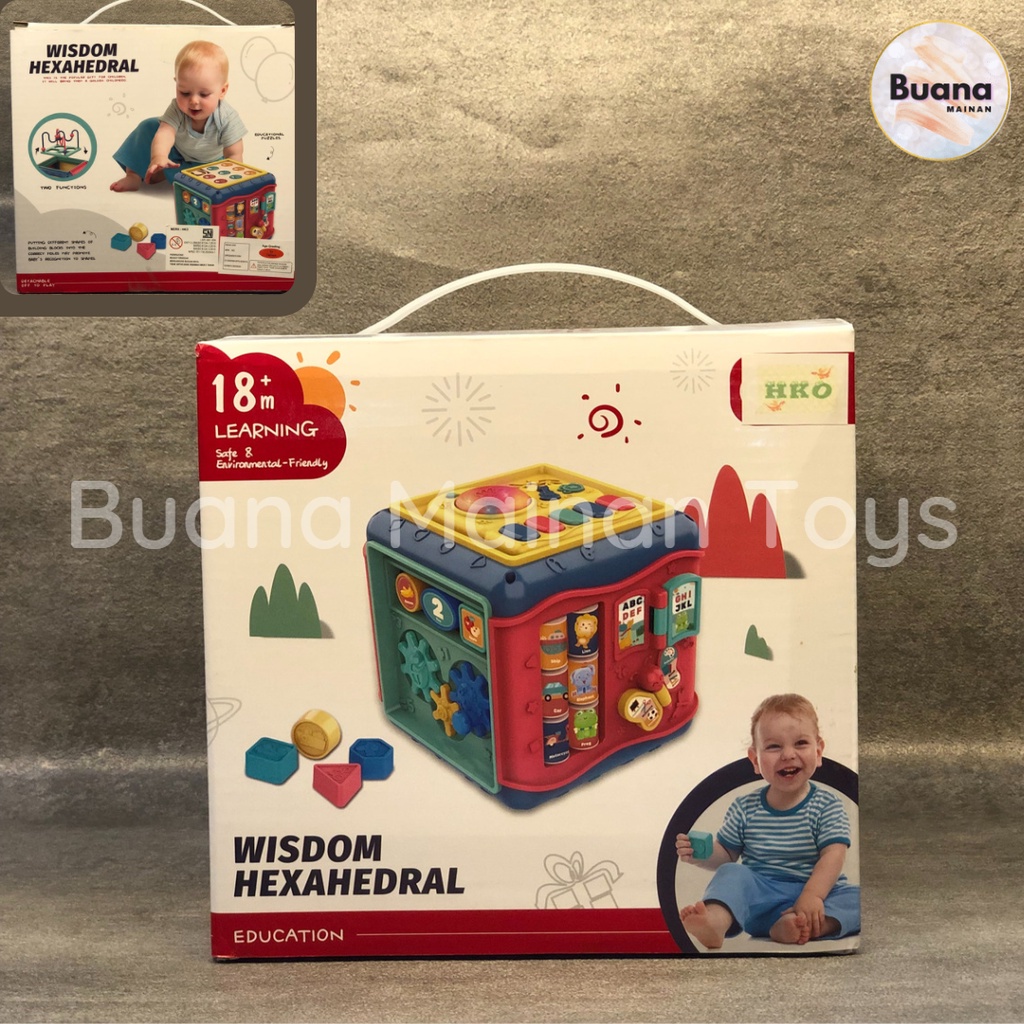 EDUKASI KUBUS CREATIVE WISDOM PUZZLE TOYS MAINAN ANAK USIA DINI HADIAH KADO BABY BALITA FUN EDUKATIF