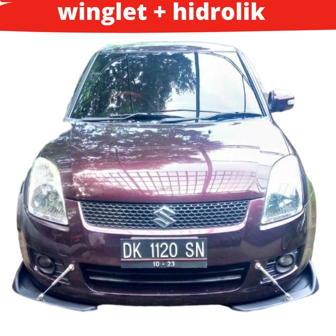 }}}}}}] WINGLET BUMPER MOBIL UNIVERSAL WING LIPS DEPAN + HIDROLIK 2 PCS