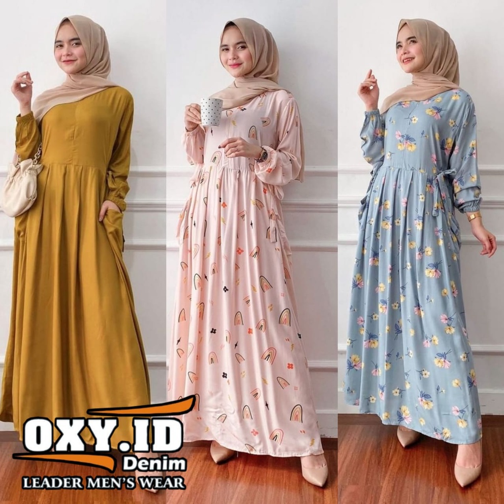 Gamis Milea / Dress Syari/ LD 120 cm / PB 130 cm / Gamis Rayon Premium / Dress Gamis Rayon Premium / Gamis Jumbo / Daster Gamis