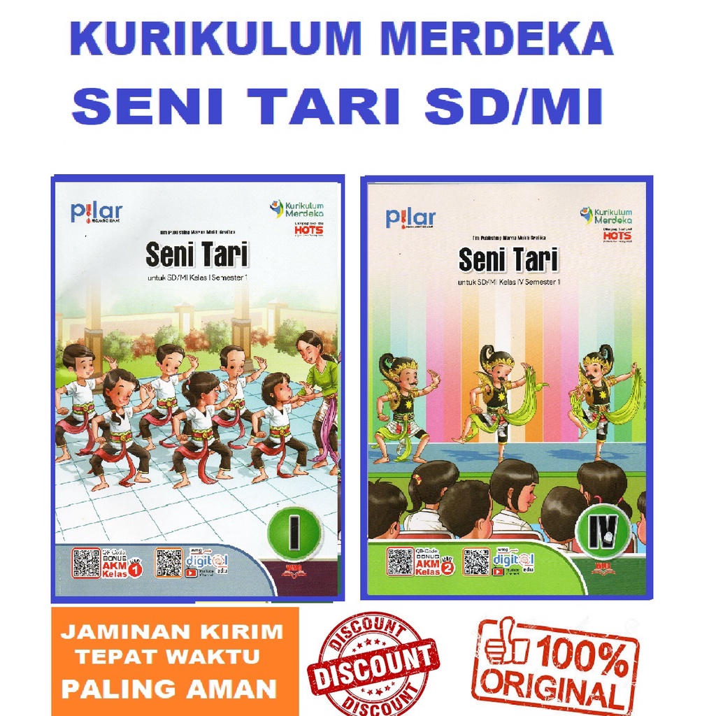 Jual Pilar Seni Tari SD Semester 1 Kurikulum Merdeka Penerbit Warna 