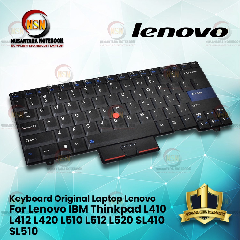 Keyboard Lenovo IBM Thinkpad L410 L412 L420 L510 L512 L520 SL410 SL510