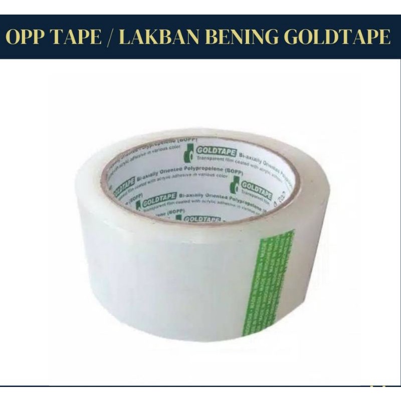 

Plakban bening goldtape 48mm x 90 yard