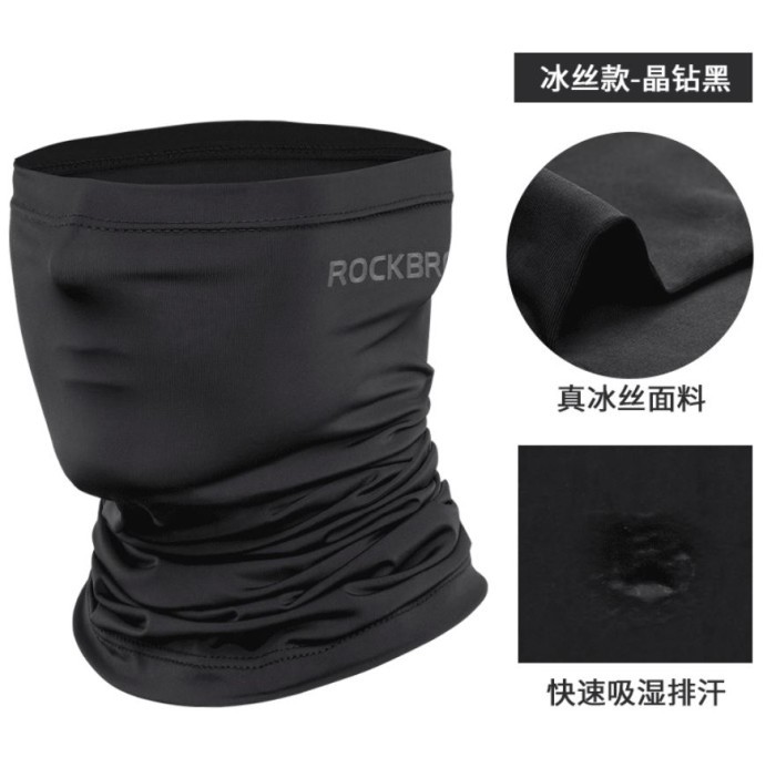 Masker Buff Sepeda ROCKBROS Bahan Ice Silk Anti UV