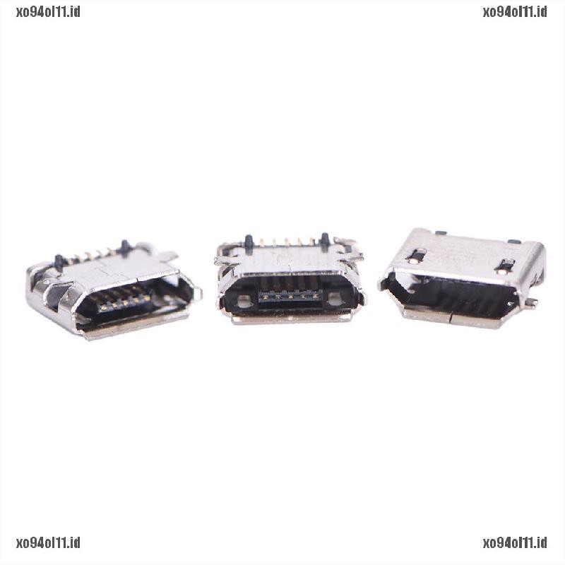 【XO@COD】10pcs Micro USB 5pin B type Female Connector For Connector 5 pin