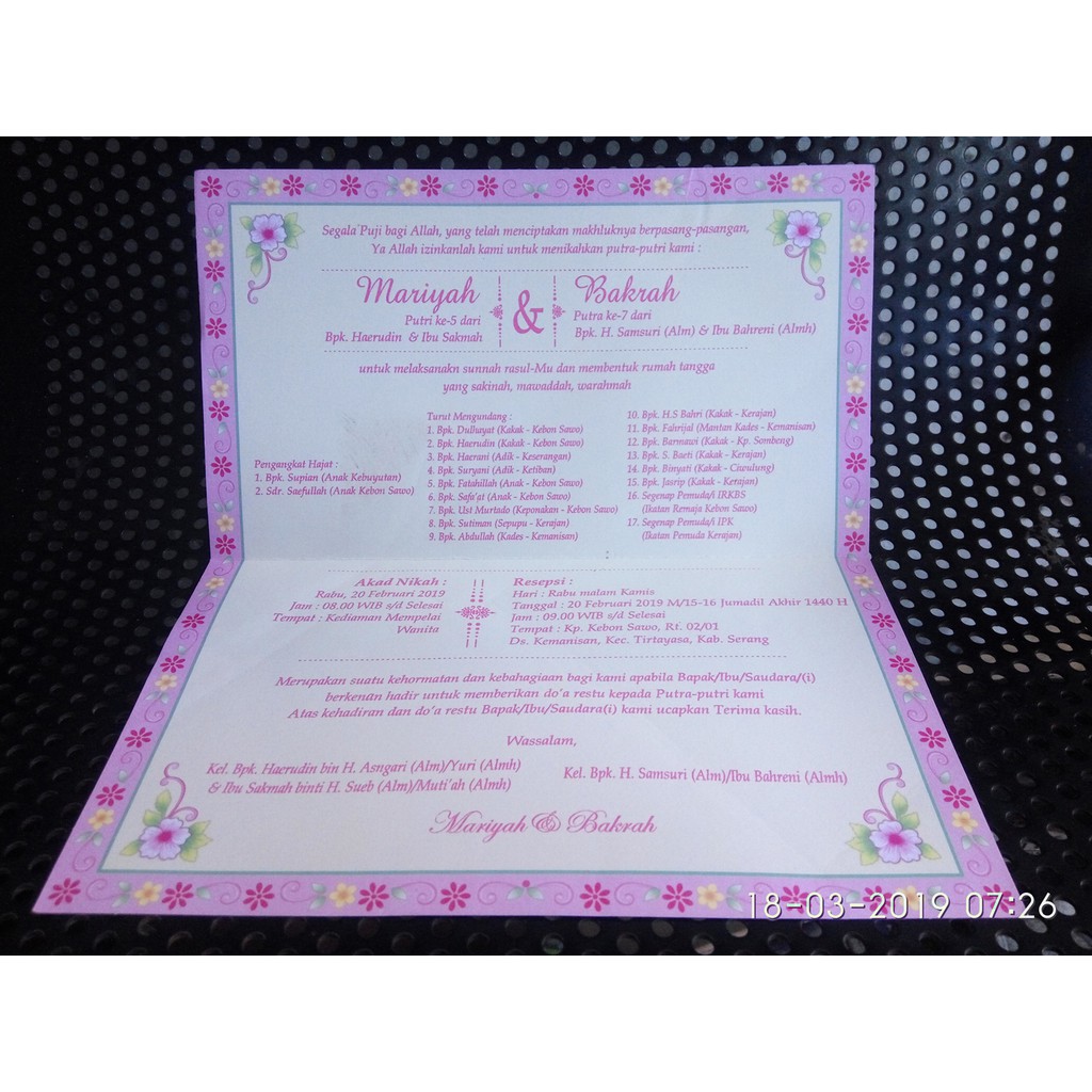 Dapatkan Gambar Undangan Pernikahan Kode 2502 Terkeren by Katacinta.co
