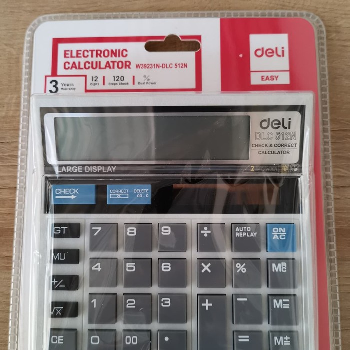 

Deli Kalkulator W39231N-DLC 512N/ 512B Electronic Calculator