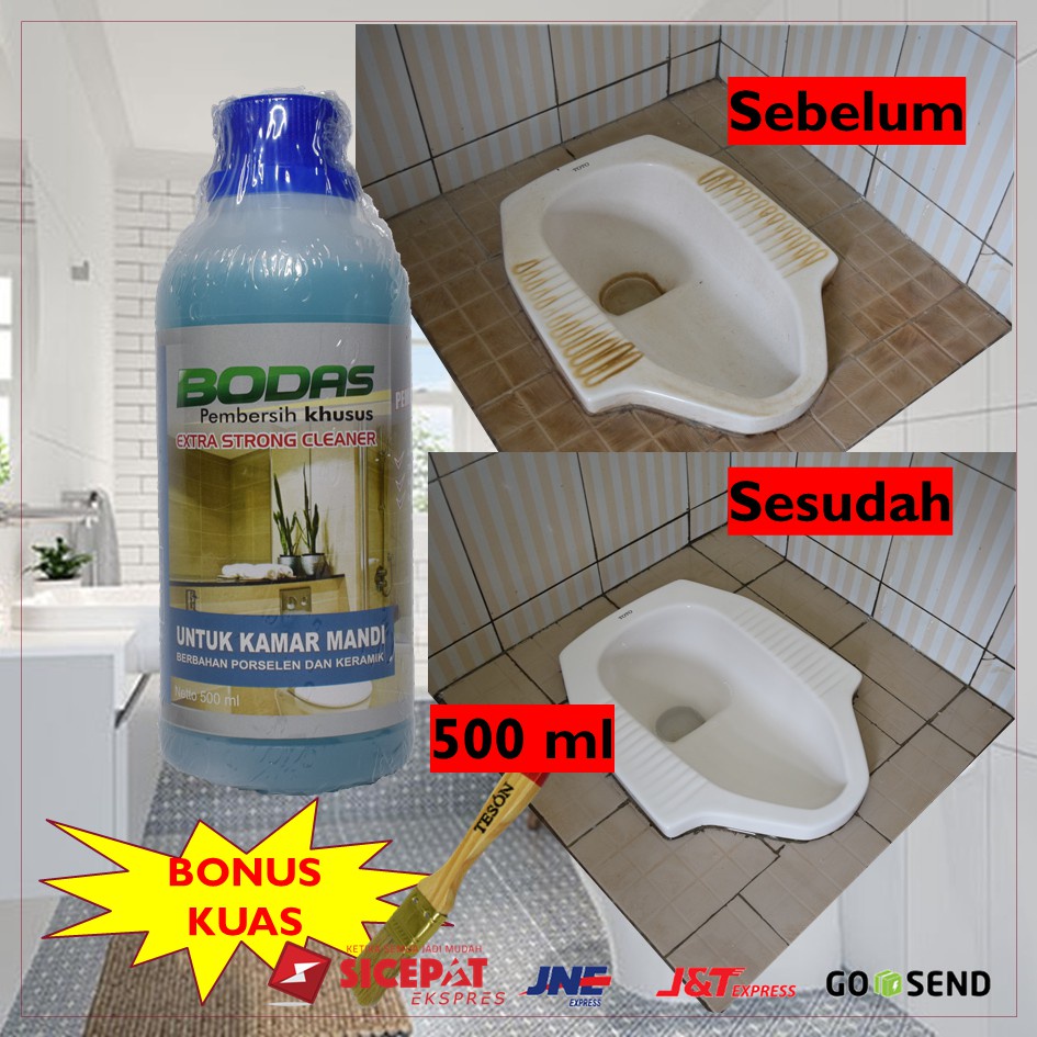 PEMBERSIH KERAK TOILET LANTAI KAMAR MANDI SANGAT KUAT TIDAK PERLU DISIKAT CUKUP DIKUAS EXTRA STRONG 500ML