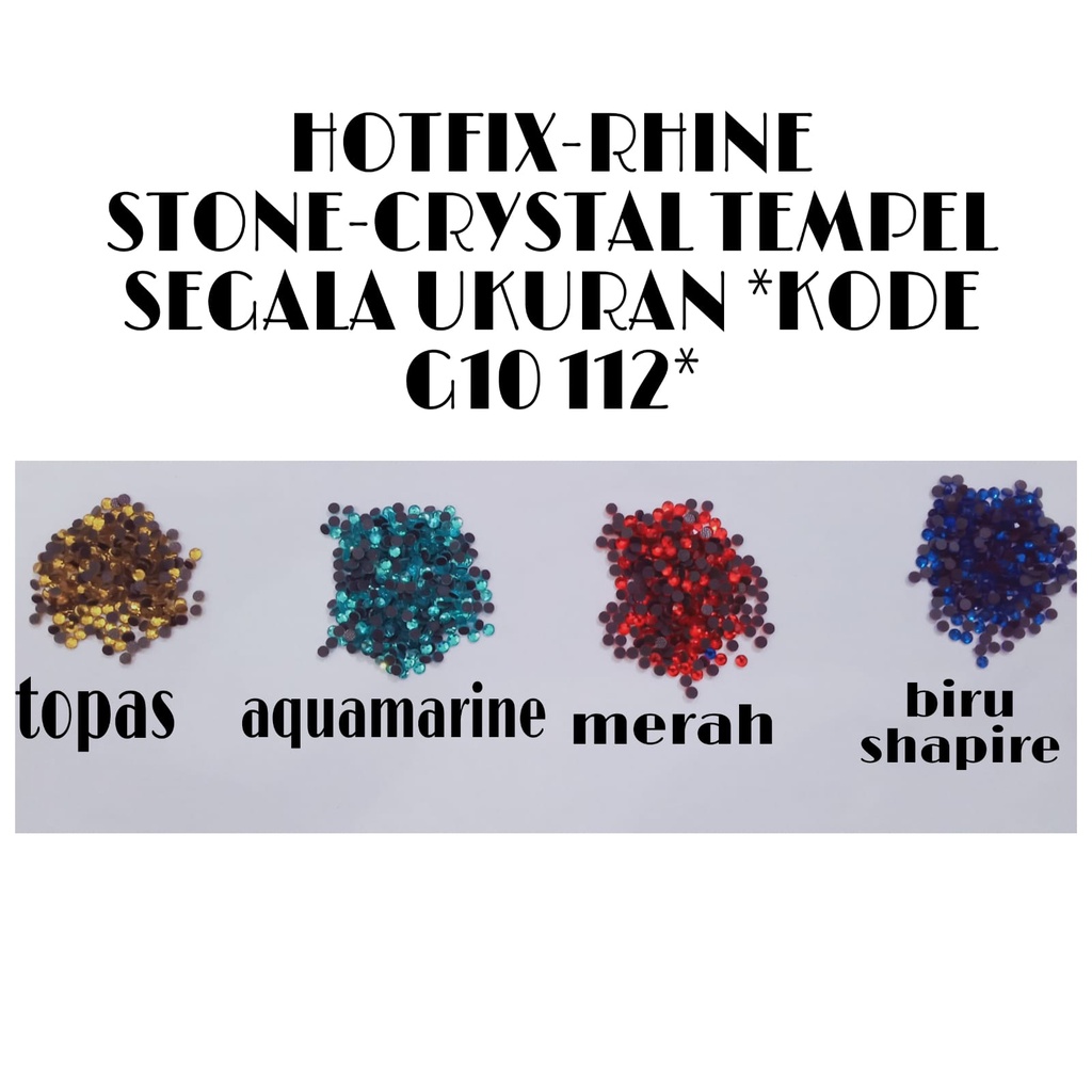 HOTFIX/RHINE STONE Swarovski KW 2 All Colors1 *KODE 10 112*