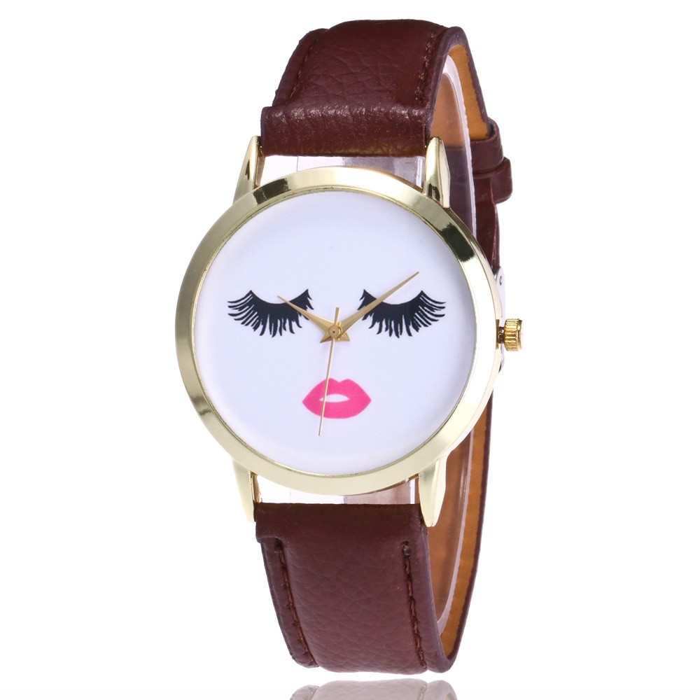 jam tangan eyelash pattern female watch (1J1) JWA023