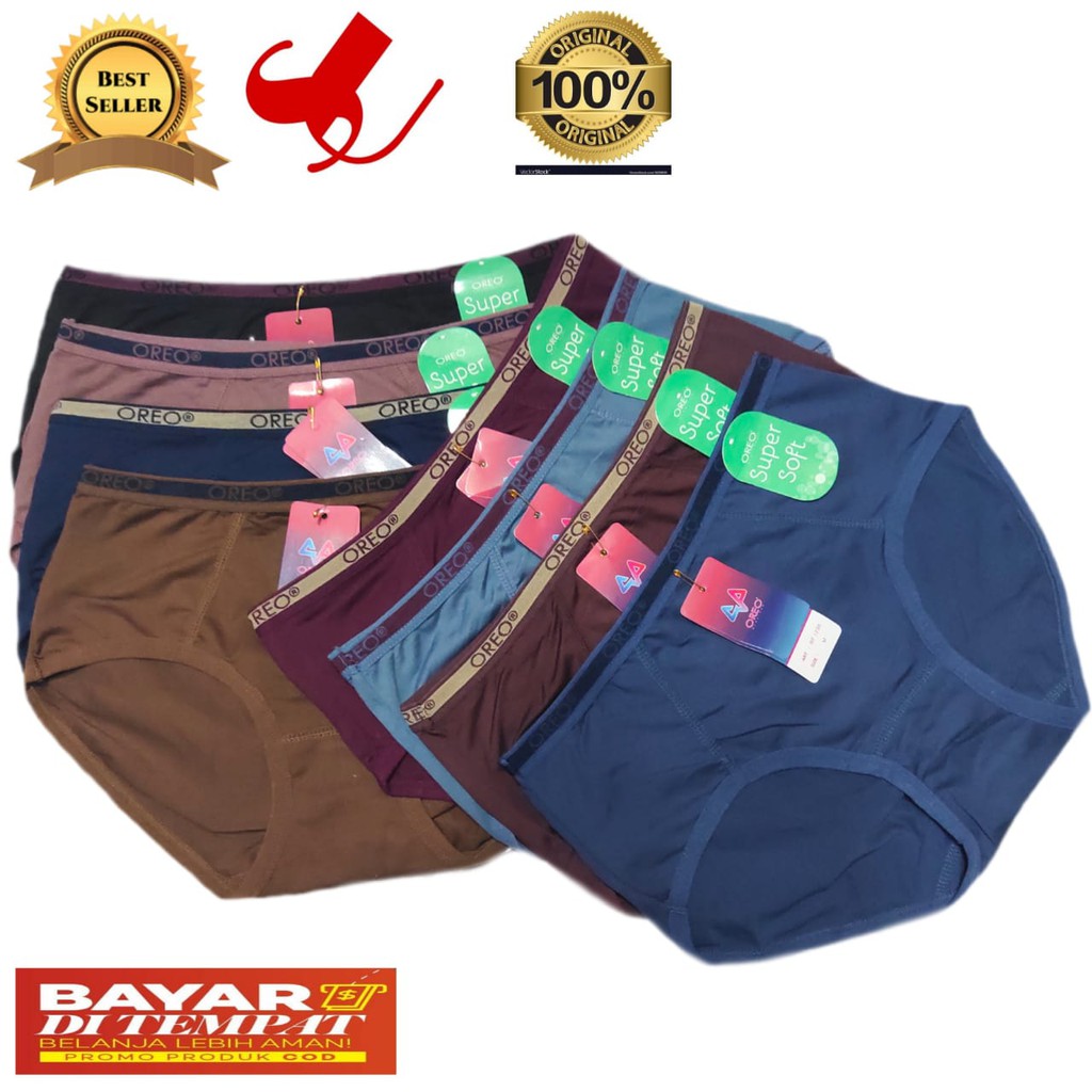 CD  Wanita Dewasa/Celana Dalam Oreo BF1236 Super Soft M L XL XXL