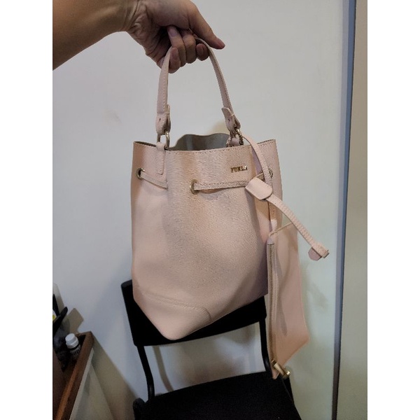 (preloved) furla stacy s (22x13x26cm)Authentic tas selempang bucket wanita