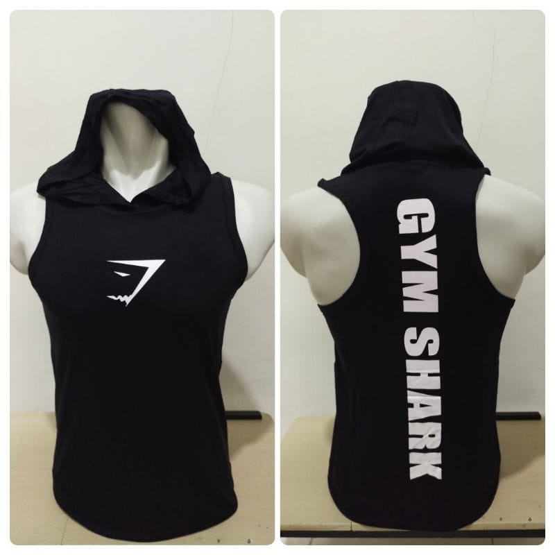 singlet hoodie pria bahan halus/hoodie gym pitnes/singlet hoodie menyerap keringat/Kaos Singlet Pria Hoddie Sport/