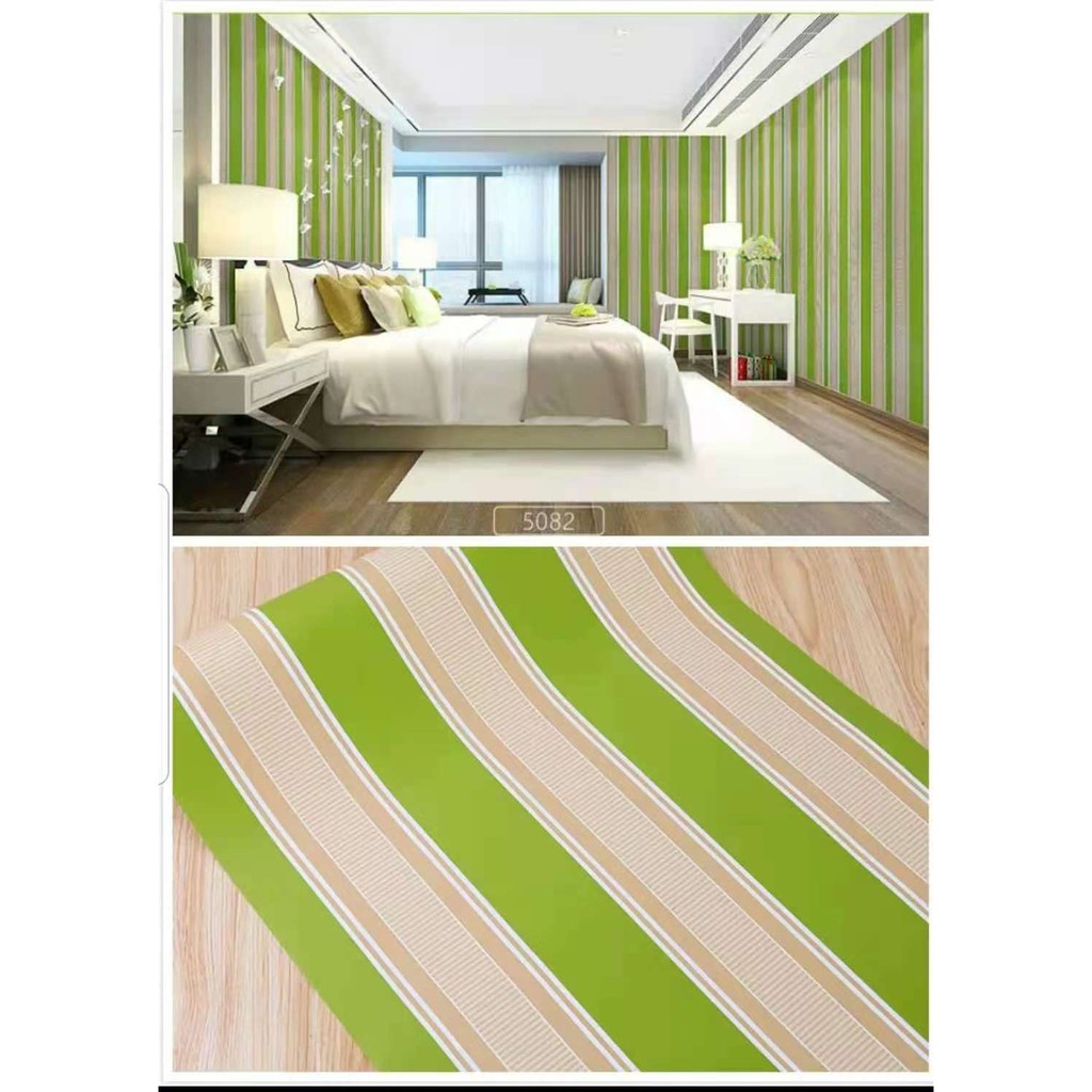 WALLPAPER STICKER DINDING MOTIF SALUR 45cmX10m