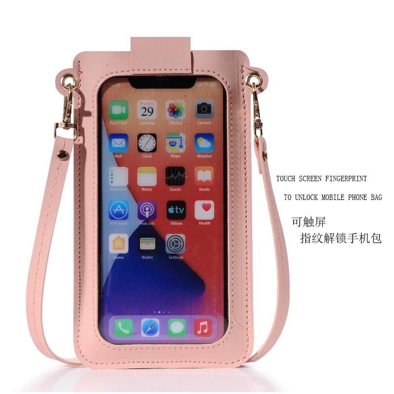 Tas Selempang Kulit Wanita Dompet Hp Cewek Touchscreen Minibag SJ 1210