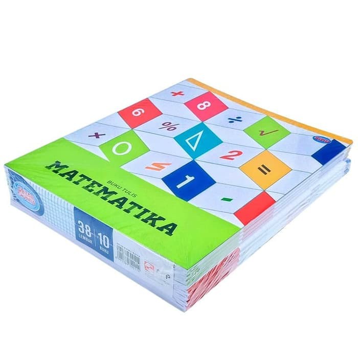 

Buku Tulis Matematika / Kotak Kecil Sinar Dunia 38 Lembar (10 buku)
