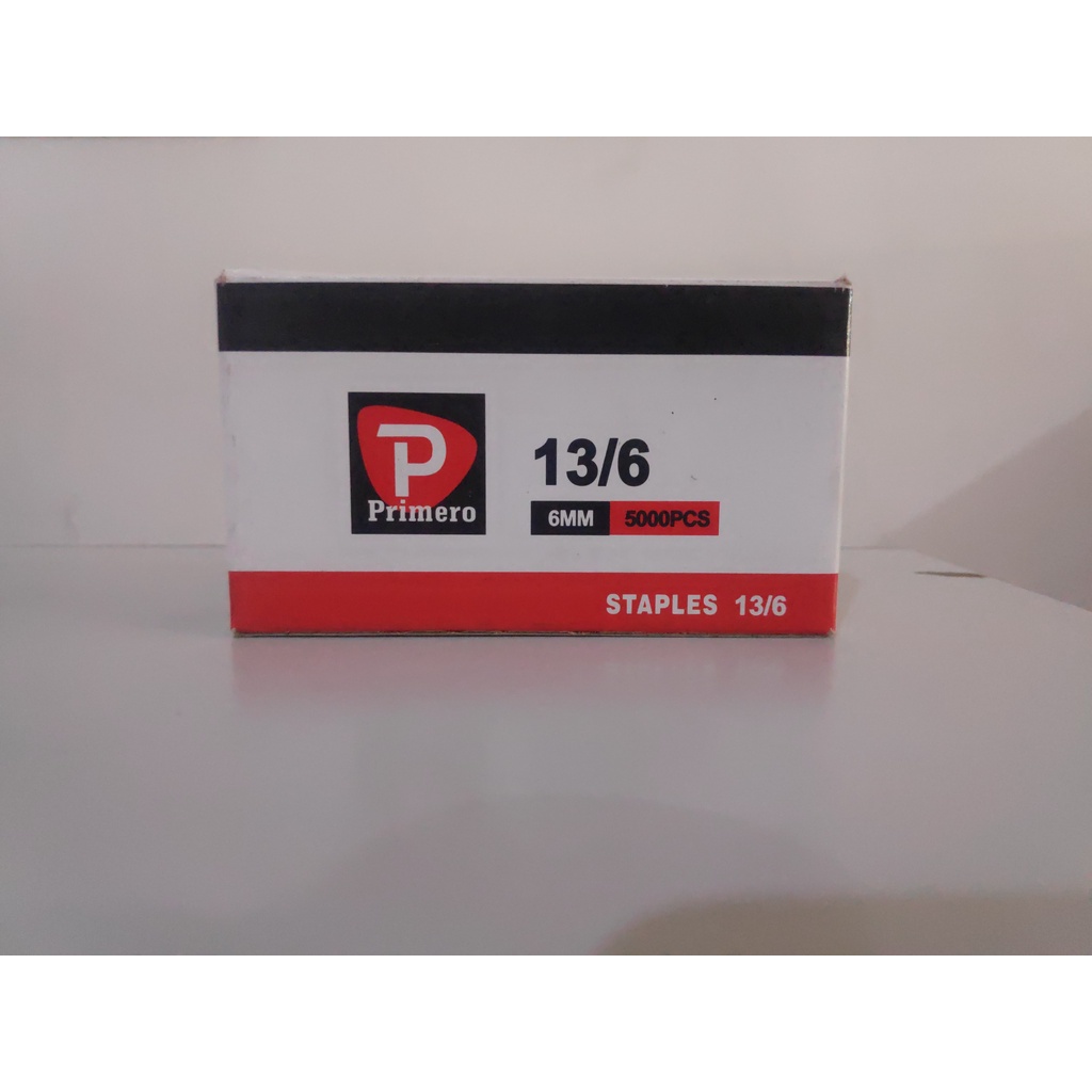 

Isi Staples Gun - PRIMERO Staples 13/6 6mm 5000pcs & 13/8 8mm 5000pcs