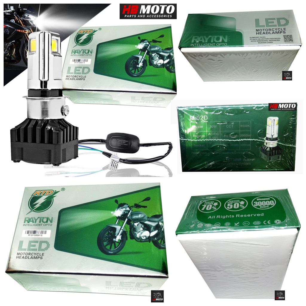 Lampu LED 3 Sisi RTD / RTD RAYTON LED OTOMOTIF WHITE SMUA MOTOR