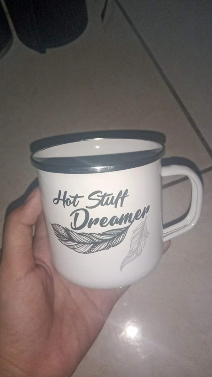 Mug Enamel D9 Motif