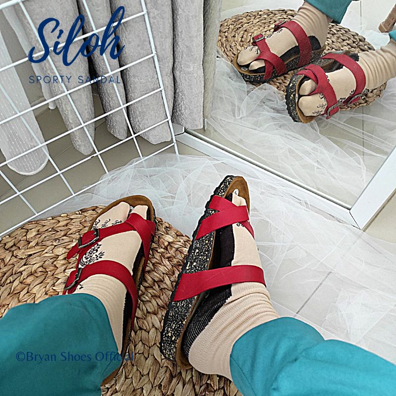 Bryan Siloh Sandal Puyuh Couple Sintetis Dove Unisex Pria Wanita Jumbo Bigsize Oversize 36-40 41 42 43