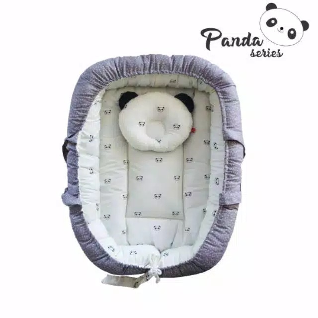 Omiland Kasur Serut Bayi + Kelambu Panda Series OYK1141