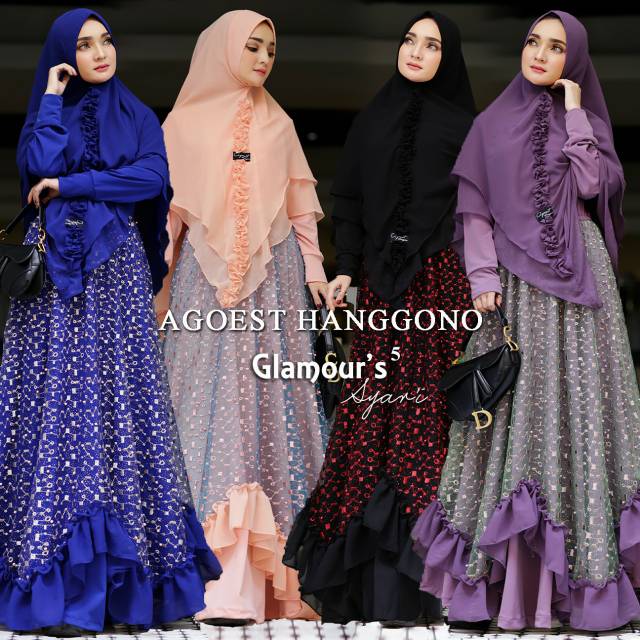 Gaun pesta muslimah syari GLAMOURS 5 ORIGINAL AGOEST HANGGONO
