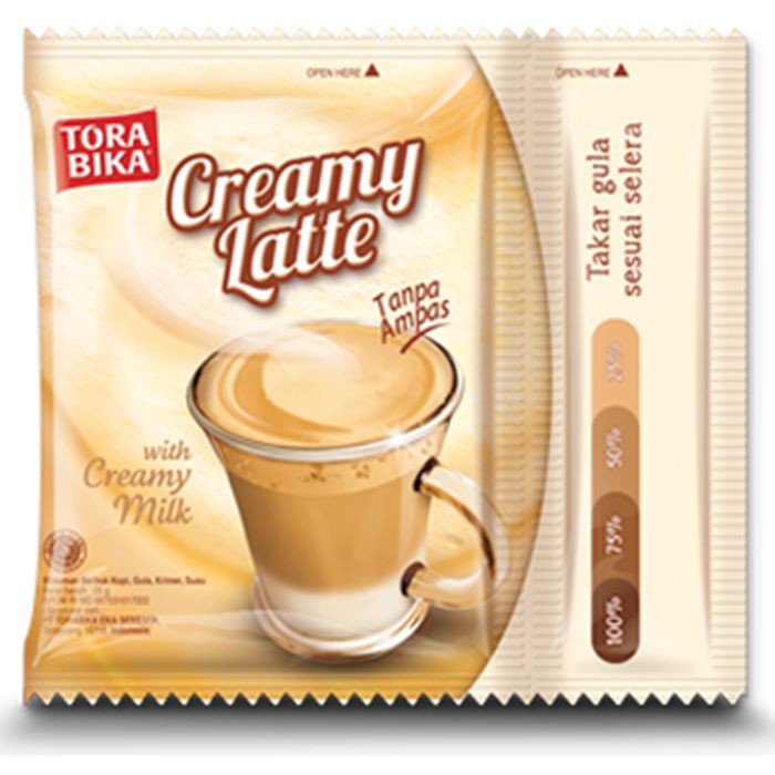 

Kopi TORABIKA Creamy Latte Sachet 25gr Ori