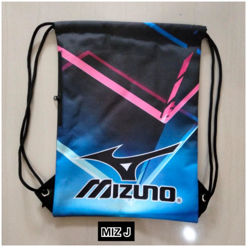 Tas - GYMSACK - tas serut - tas bola sepatu voli Mizuno awan printing - tas murah