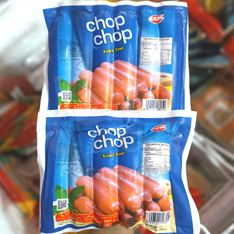 Chop Chop Sosis Sapi 500g/Sosis Sapi Chop Chop 500g/Chop Chop Sosis Sapi Mini 10pcs/Chop Chop Sosis 