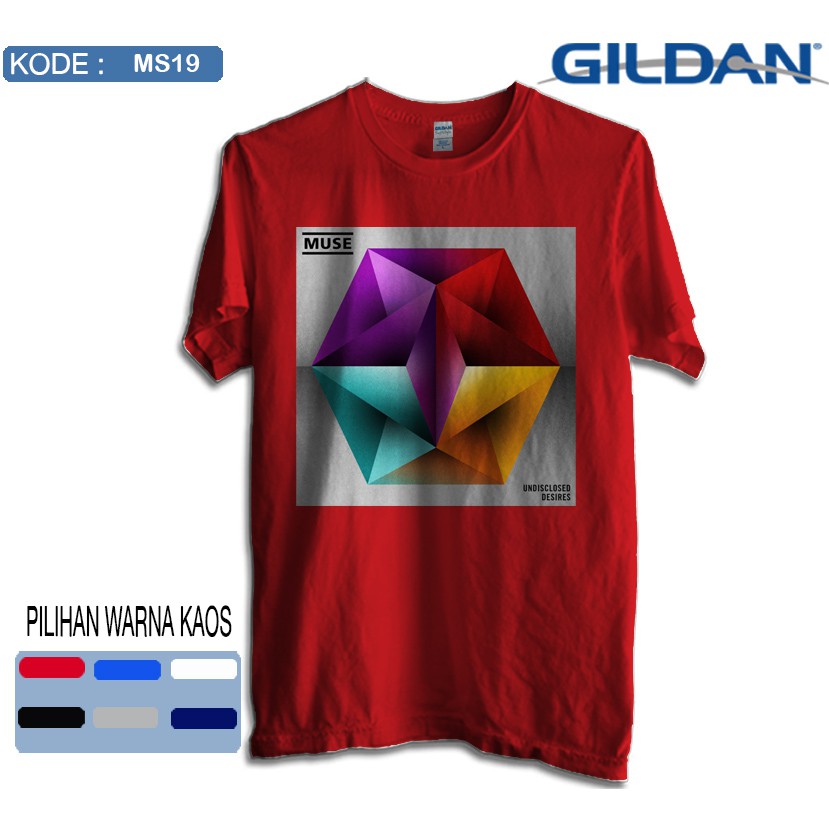 Kaos muse band original gildan softstyle ms19