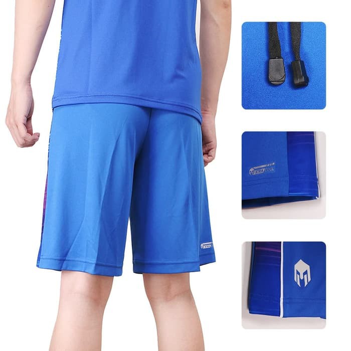 CELANA OLAHRAGA PENDEK CELANA RUNNING BOLA MILLS 3003 Stahli RoyalBlue