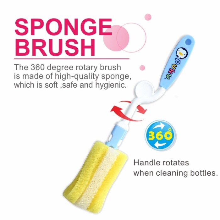 Puku - Rotary Sponge Bottle Brush