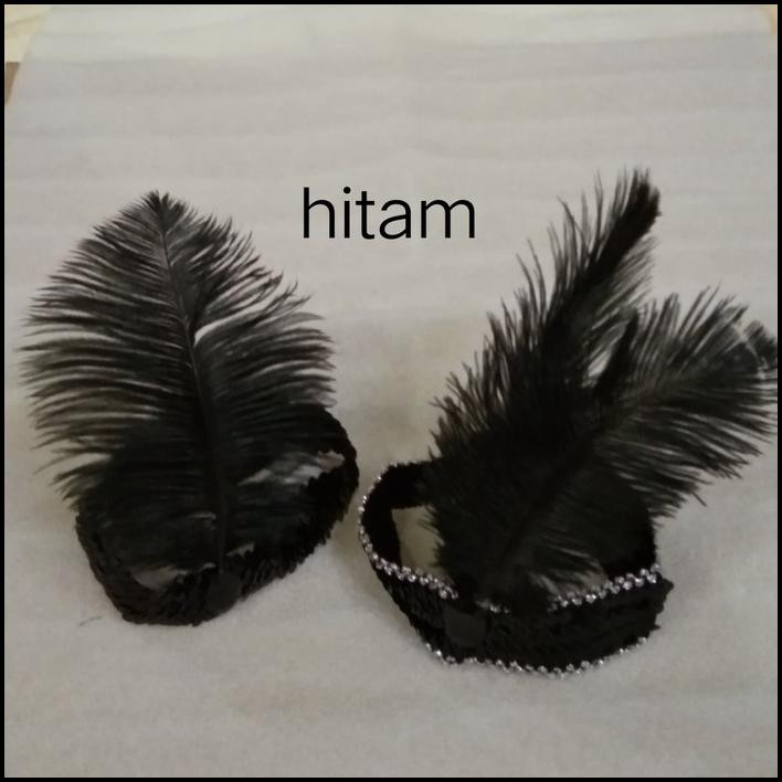 Promo Spesial - Flapper Headpiece Headband Great Gatsby Aksesoris Rambut Pesta 1920 - Putih