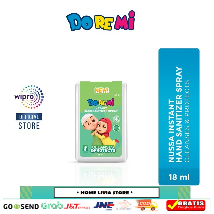 Doremi Nussa Instant Hand Sanitizer Spray 18 ml