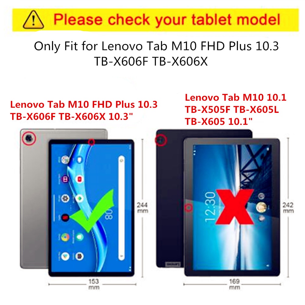 2pcs / Pak Pelindung Layar Tempered Glass Untuk Lenovo TAB M10 Plus 10.3 &quot;M10 FHD Plus TB-X606X 10.3&quot;