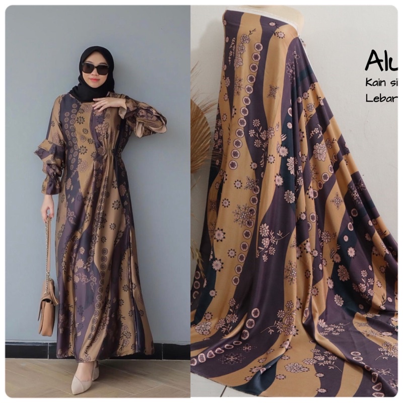 Kain silk | kain diorsilkk original | kain armani silk brown