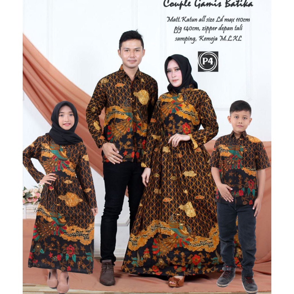 Family Set Lebaran Batik/ Couple Batik Keluarga / couple keluarga lebaran / couple keluarga lebaran 2022 / couple ibu dan anak perempuan / couple muslim