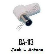 BA-113 Jack L Antena JAK JEK ANTENA TV MODEL L PLASTIK COLOKAN ANTENA TV BENGKOK PVC