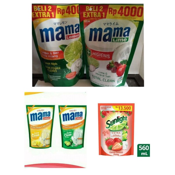 Sabun Cuci piring Mama lemon 780ml/ kemasan baru 680ml