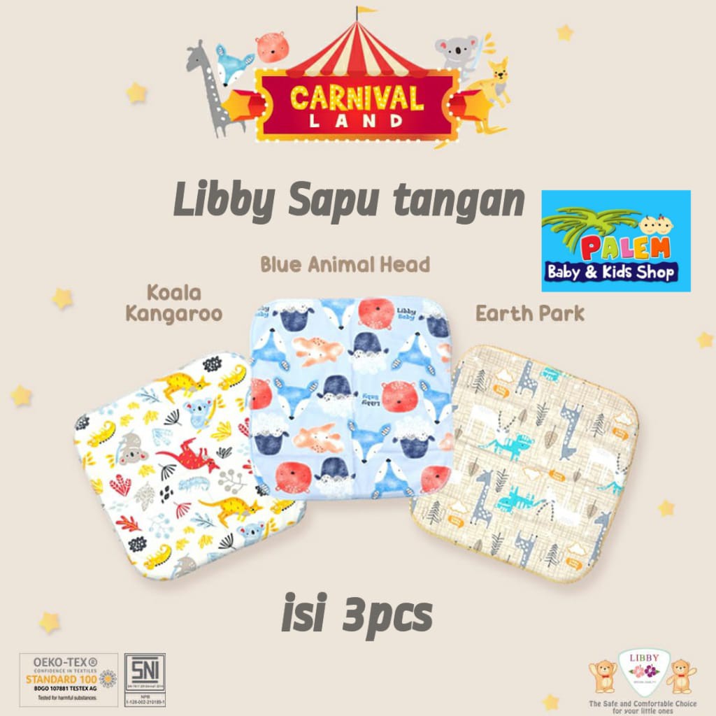 libby sapu tangan baby motif isi 3pcs