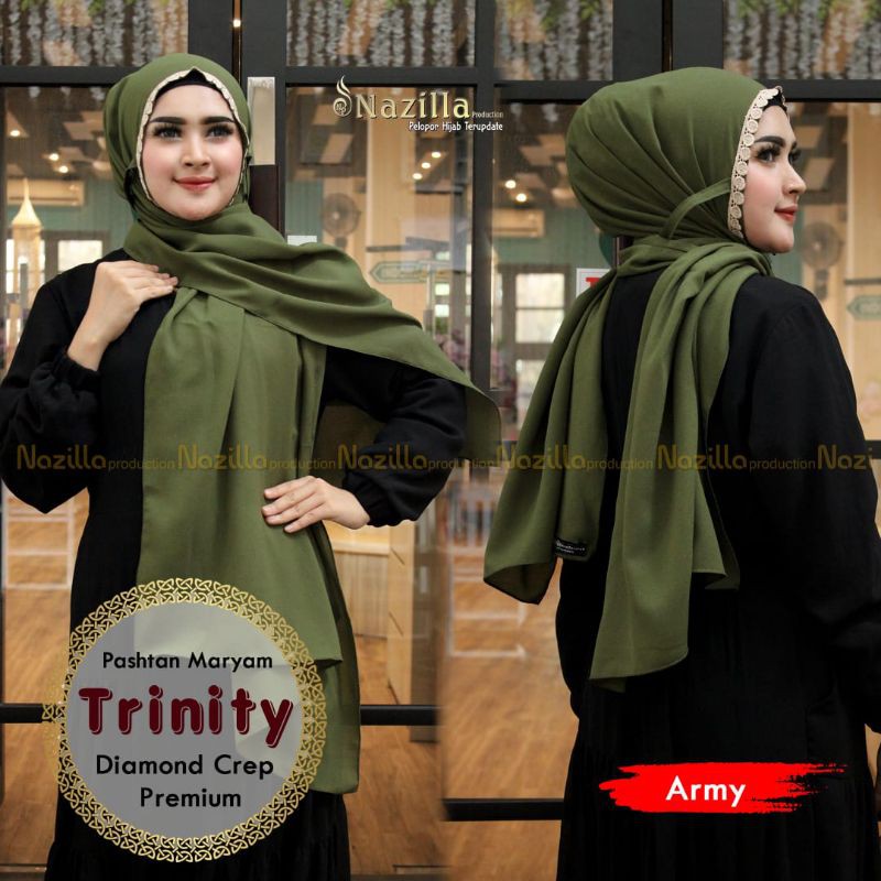 Jilbab Pashmina Instan Maryam Trinity Ori Nazilla