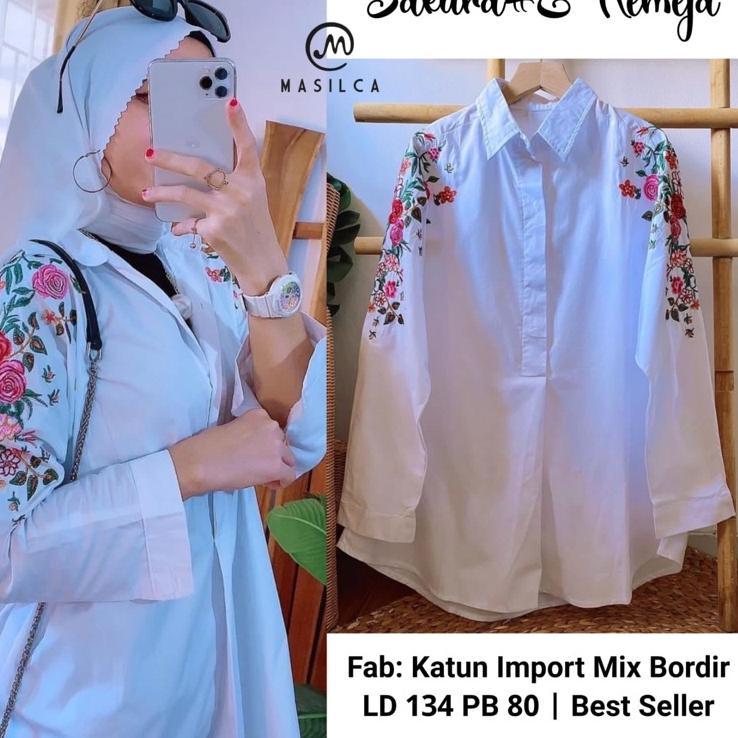 Serbuuuu.. Kemeja Satin premium wanita jumbo cantik import bangkok. Vanila kemeja original by masilc