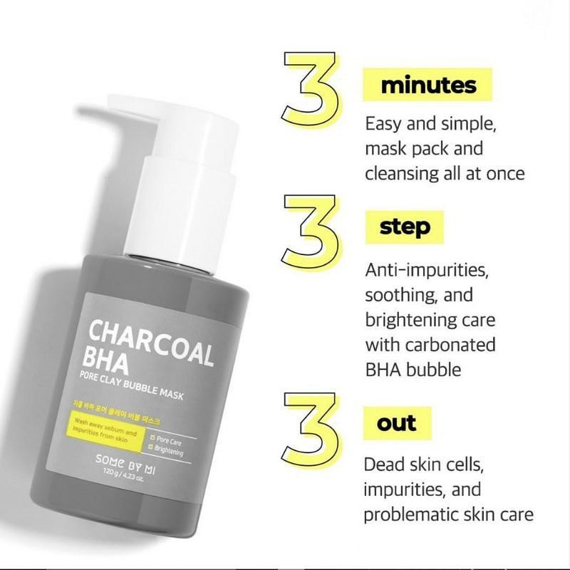 SOME BY MI SOMEBYMI CHARCOAL BHA BUBBLE MASK