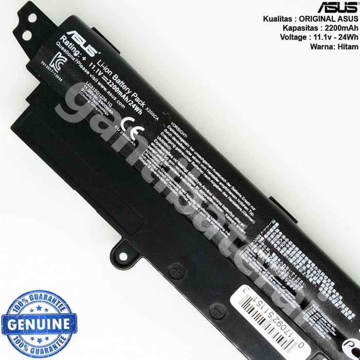 Original Baterai batre Asus VivoBook X200 X200CA X200M X200MA A31N1302