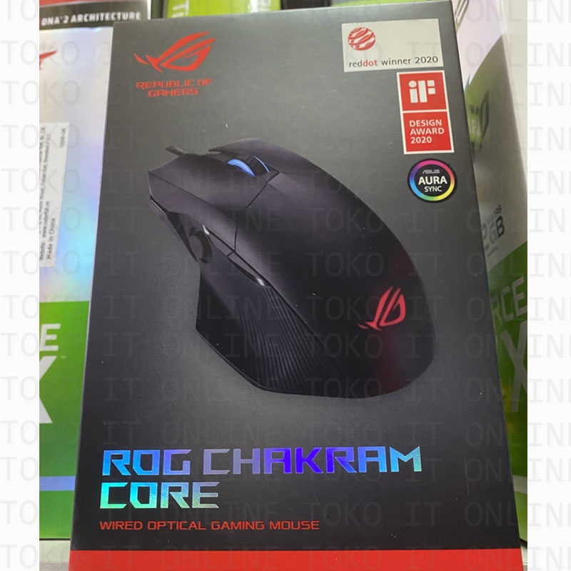 ASUS MOUSE GAMING ROG CHAKRAM CORE USB AURA SYNC LIGHTING