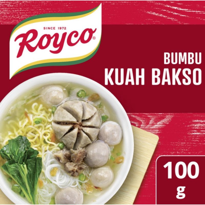 

Royco Bumbu Kuah Bakso Rasa Sumsum Tulang Sapi Isi 100gr