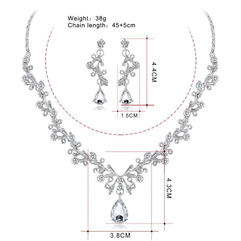 set kalung dan anting klasik for party wedding
