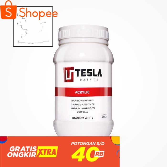 

Tesla Acrylic 500 ml Titanium White