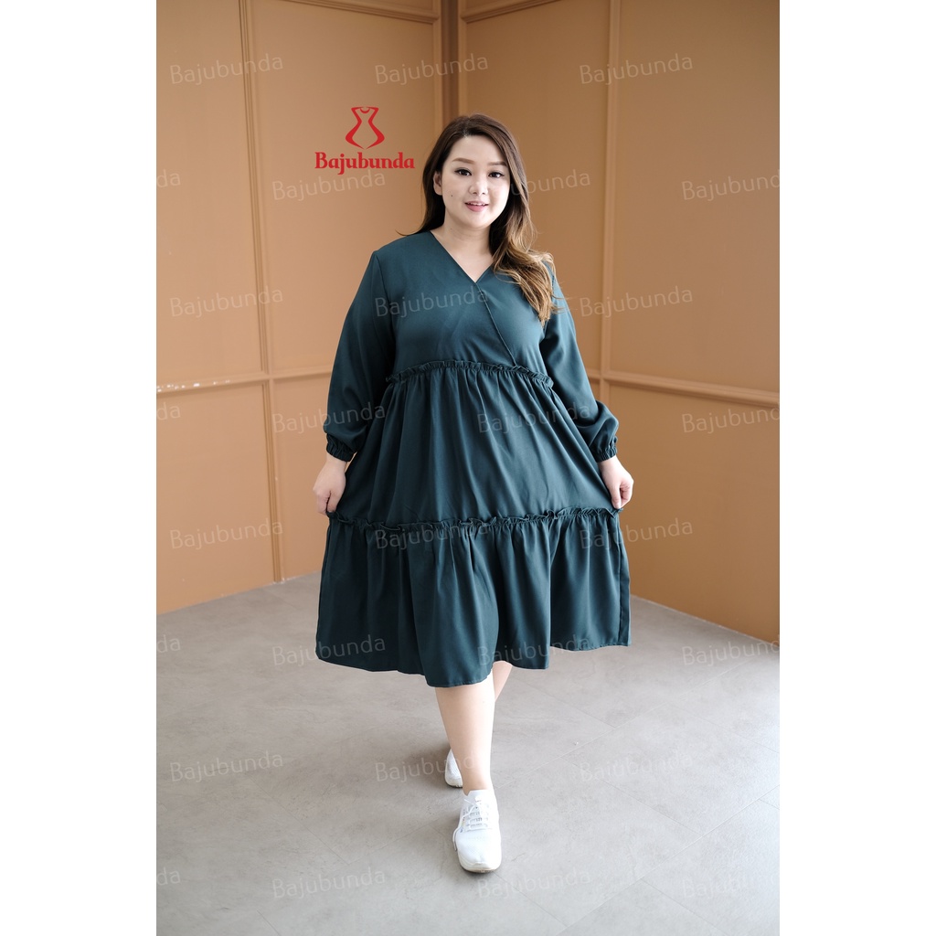 LD 120 Dress Jumbo Wanita Baju Big Size KIARA